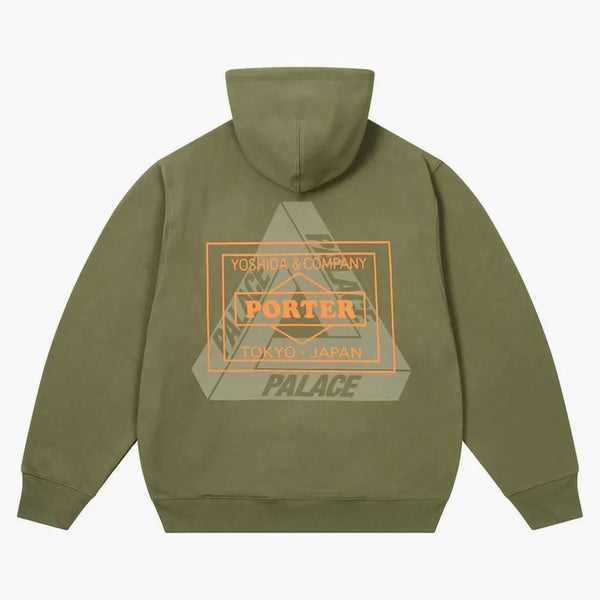 Palace x Porter Logo Hood olive