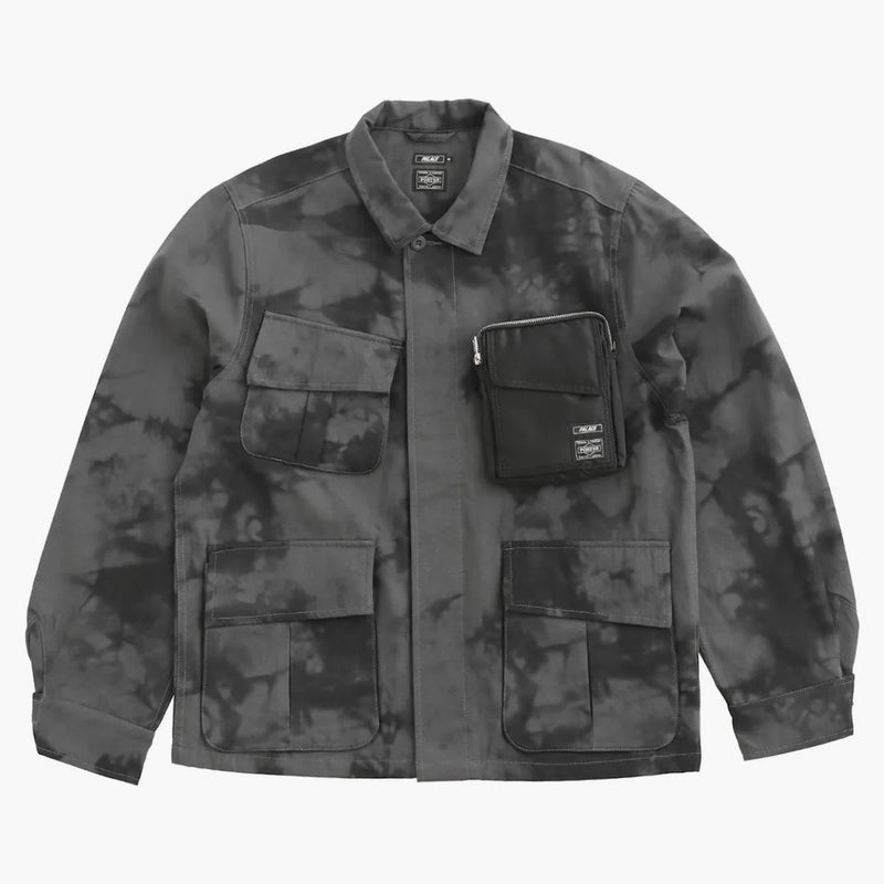 Palác x Porter Pocket Bag Jacket Black Wave Dye