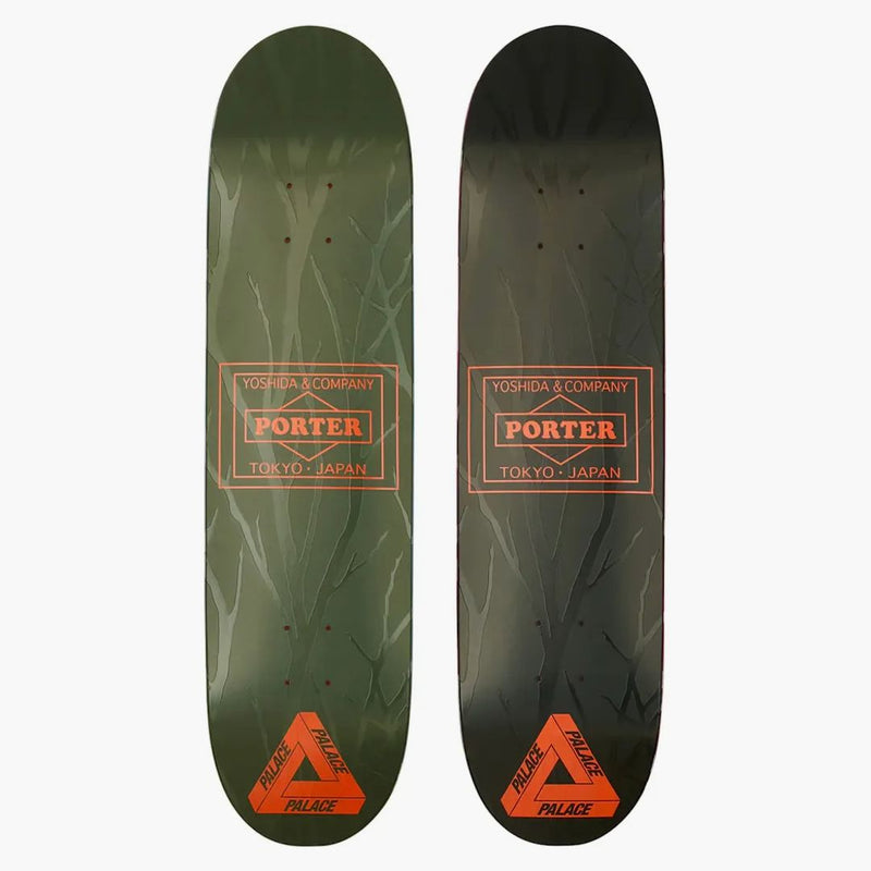 Palazzo x porter skateboard mazzo set multicolore