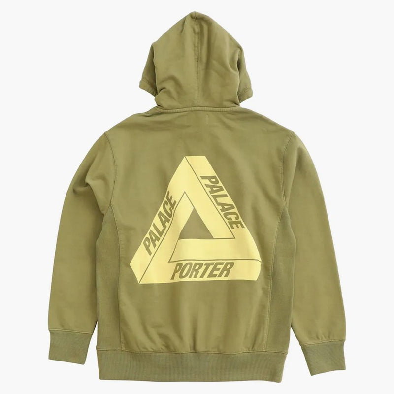 Palace x Porter Tri Ferg Hoodie Khaki