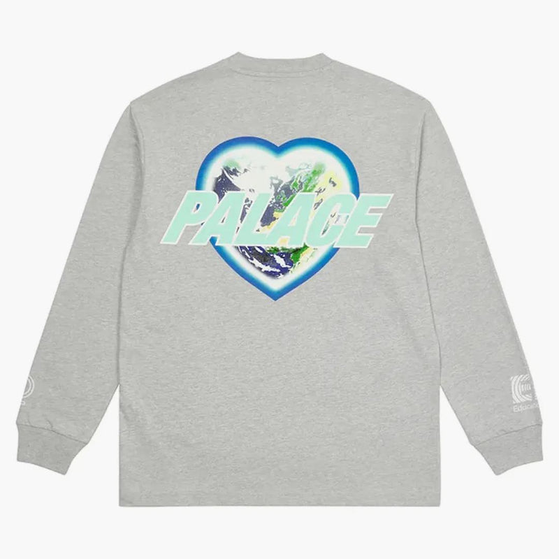 Palace X Rapha EF Education First L/S T-shirt Gray Marl