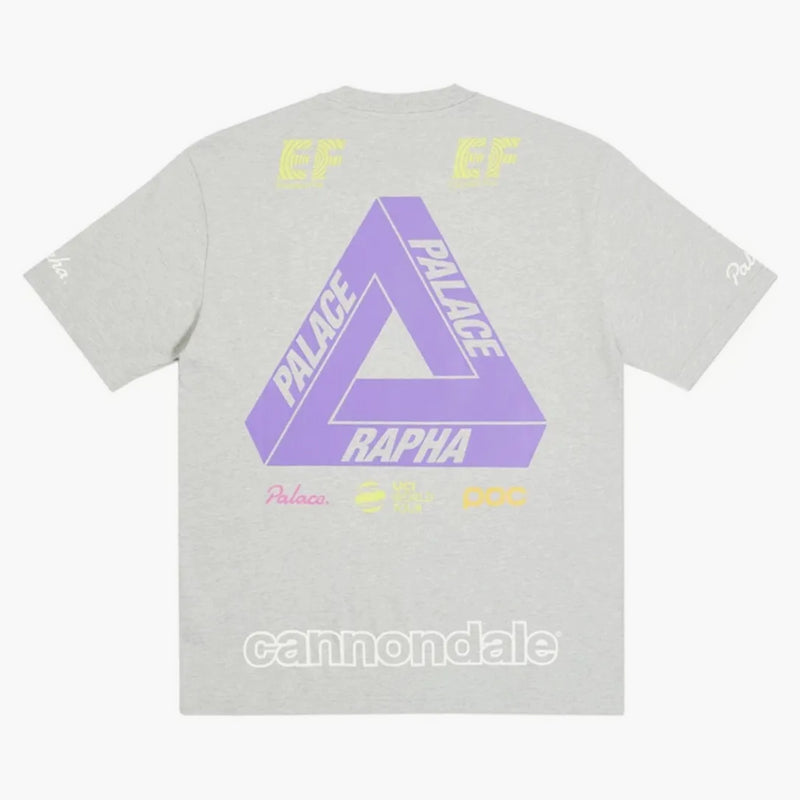 Palace X Rapha Off Bike T-shirt Grey Marl