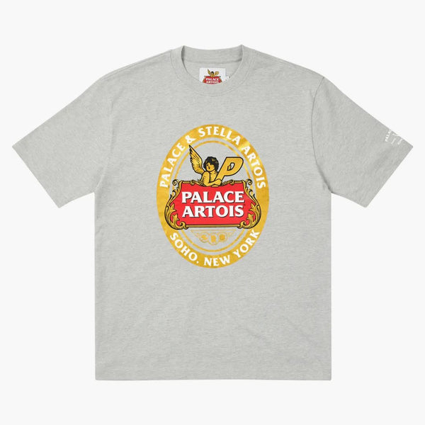 Palác x Stella Artois Coaster T-Shirt Grey Marl
