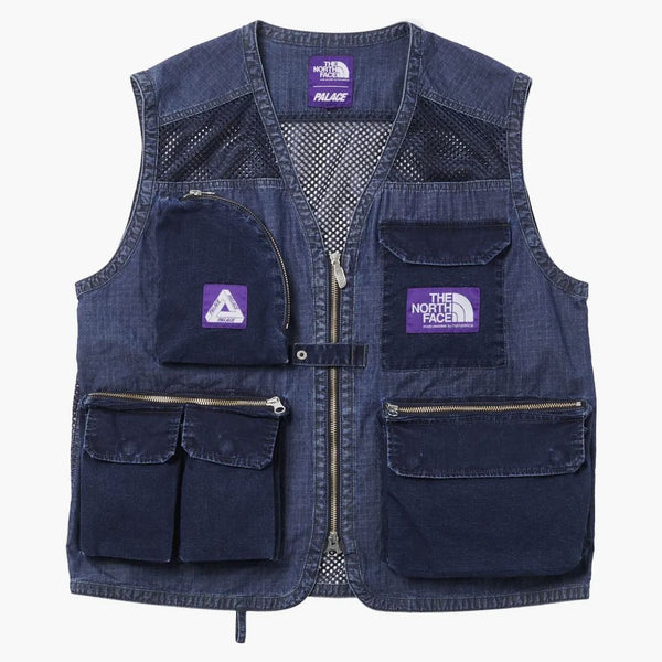 Palác x North Face Purple Label Indigo Ripstop Mesh Vest Indigo