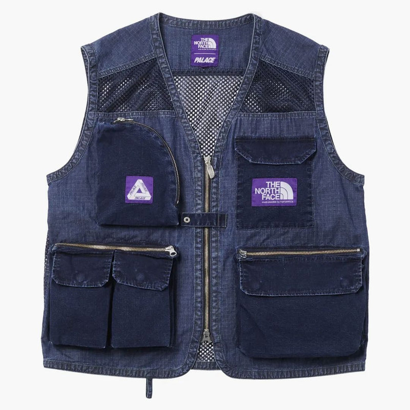 Palác x North Face Purple Label Indigo Ripstop Mesh Vest Indigo