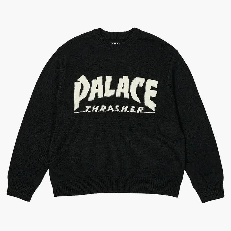 Palác x thrasher pletená černá