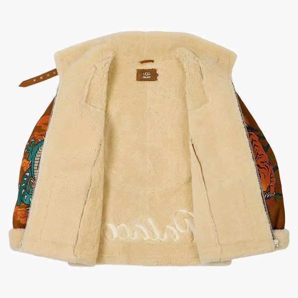 Palác x ugg shearling bunda kaštan