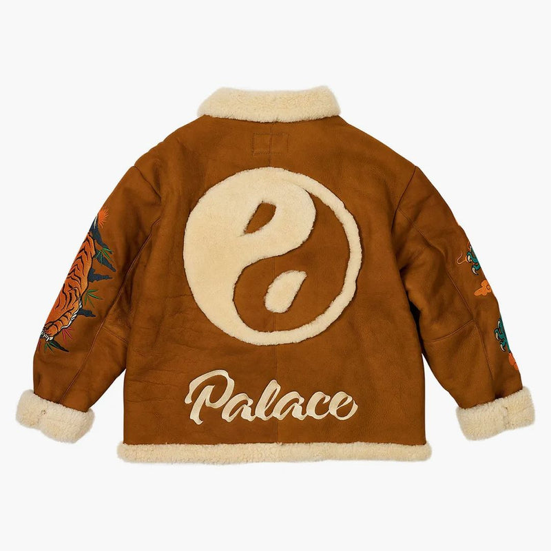 Palác x ugg shearling bunda kaštan