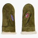 Palace X Ugg Sheepskin in the middle of Burnn Olive