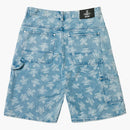 Palace x vivienne westwood dżinsowe krótkie kuli kamienne mycie