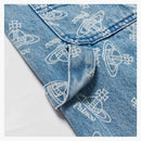 Palace x vivienne westwood dżinsowe krótkie kuli kamienne mycie