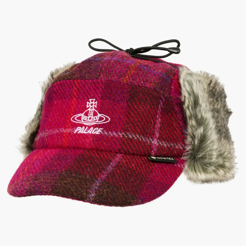 Palace X Vivienne Westwood Gore-Tex Shooting Cap Plaid Pink