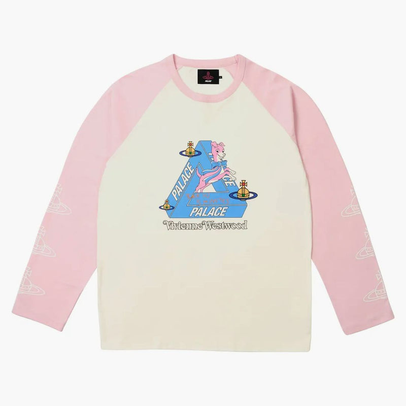 Palace x Vivienne Westwood Raglan Longsleeve White/Pink