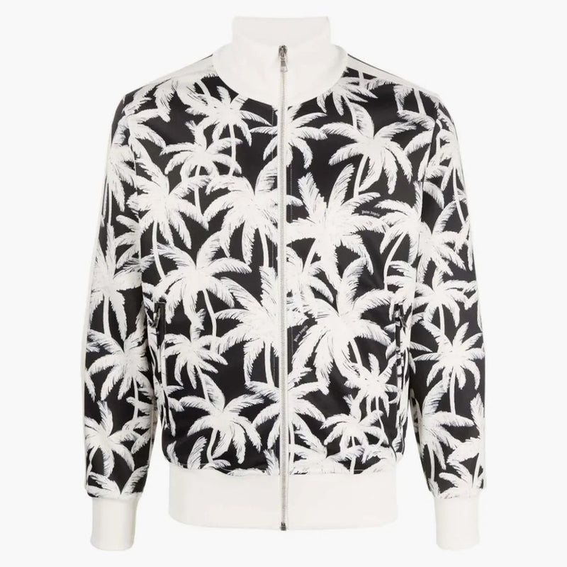 Palm Angels All Over Palms Track Jacket White/black