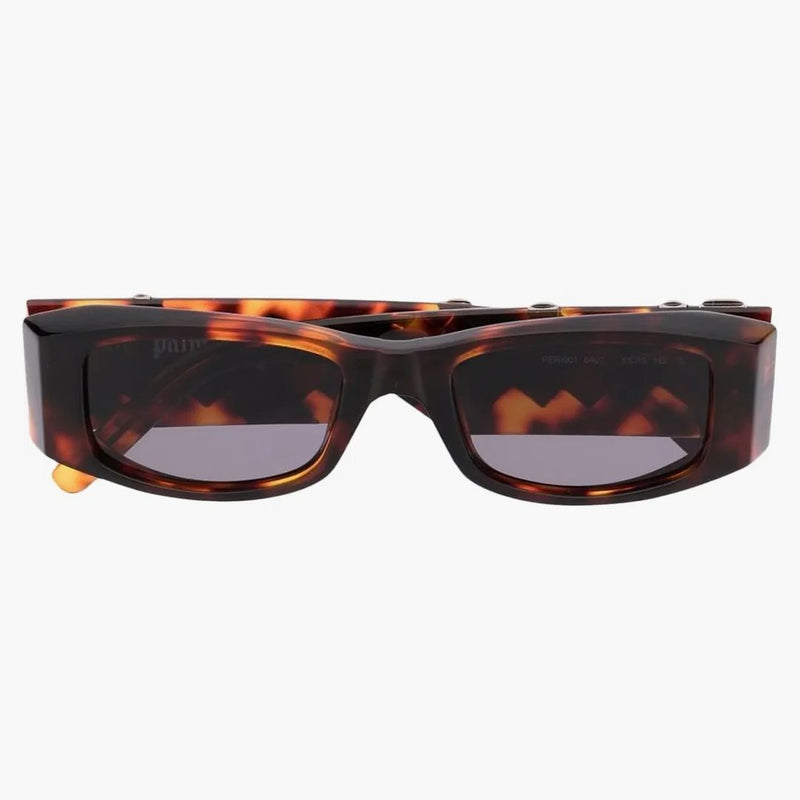 Palm Angels Angel Rectangle Frame Sluneční brýle hnědá šedá (peri001y21Pla0016407)