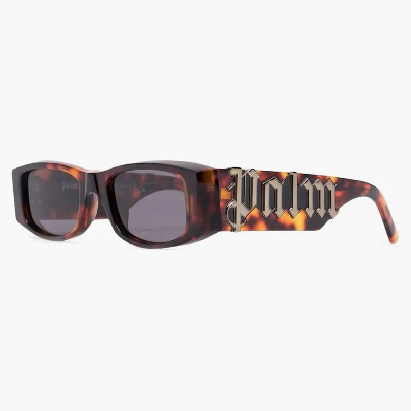 Palm Angels Angel Rectangle Frame Sluneční brýle hnědá šedá (peri001y21Pla0016407)