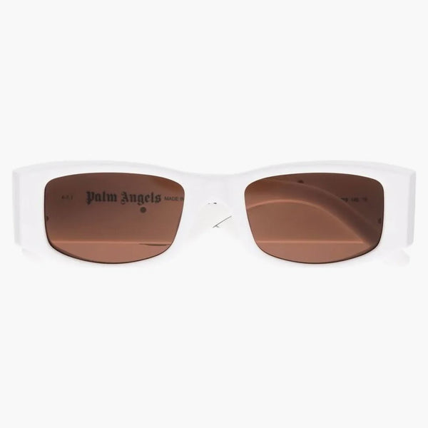 Palm Angels Angel Rectangle Frame Sluneční brýle bílá hnědá (peri001y21Pla0010160)