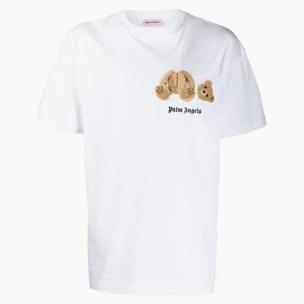 Palm Angels Bear Applique tričko bílé