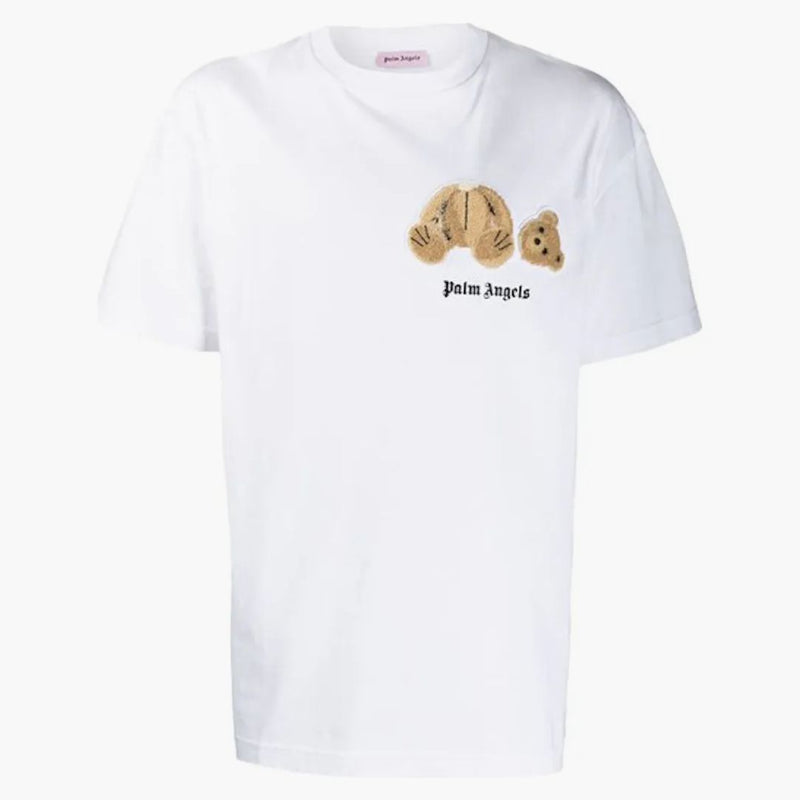 Palm Angels Bear Applique tričko bílé