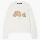 Palm Angels Bear Crew Sweatshirt 0360 Off White/brown