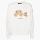 Palm Angels Bear Crewneck Off White/brown
