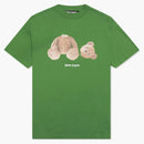 Palm Angels Bear Curved Logo T-shirt Bright Green