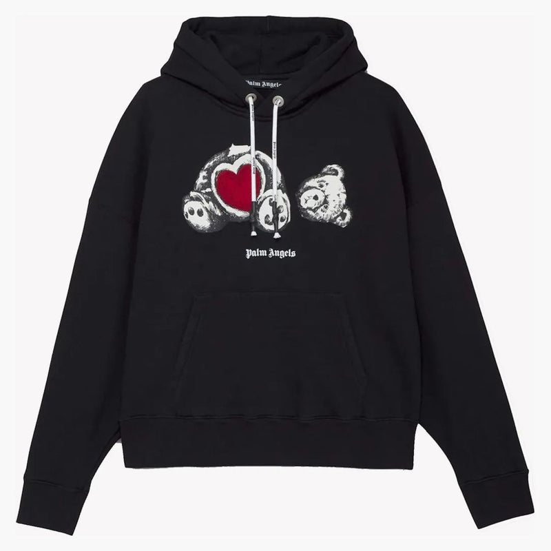 Palm Angels Bear In Love Hoodie Black
