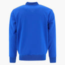 Palm Angels bombardero chaqueta de pista brillante azul/blanquecino