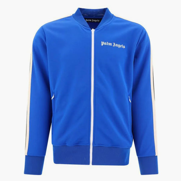 Palm Angels Bomber Track Jacket Bright Blue/off-White