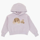 Palm Angels Broken Bear Hoodie Lilac/Brown