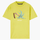 Palm Angels Broken Palm Classic T-Shirt Yellow/Green