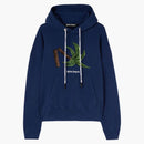 Palm Angels Broken Palm Hoodie 4655 Navy Blue/Green