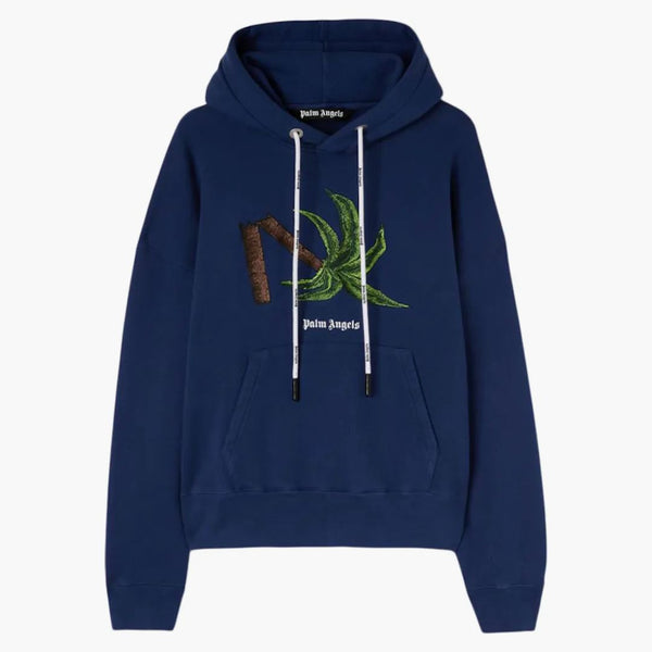 Palm Angels Broken Palm Hoodie 4655 Navy Blue/Green