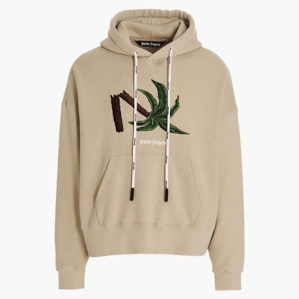 Palm Angels Broken Palm Hoodie Beige/Green