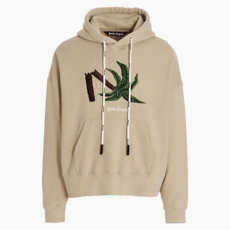 Palm Angels Broken Palm Hoodie Beige/Green