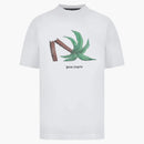 Palm Angels Broken Palm T-shirt White/brown/green