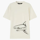 Palm Angels Broken Shark Classic T-shirt Butter/black