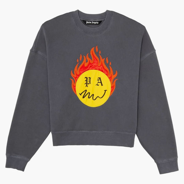 Mikina Palm Angels Burning Head Black
