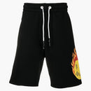 Palm Angels Burning Head Track Shorts Black