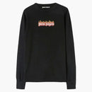 Palm Angels Burning Logo Classic Longsleeve T-shirt Black/white