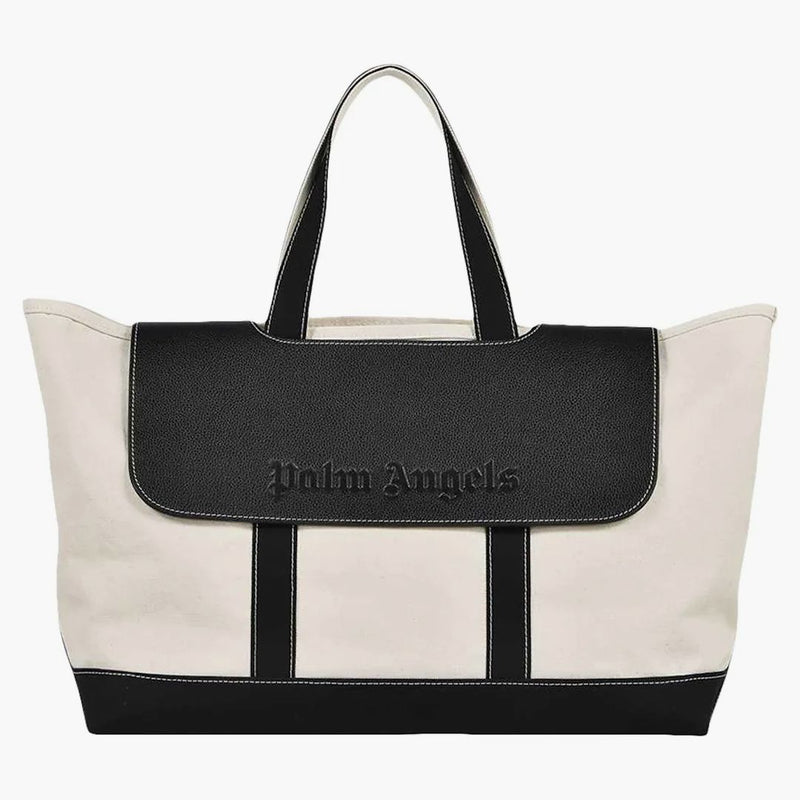 Palm Angels Cabas Bag White/Black
