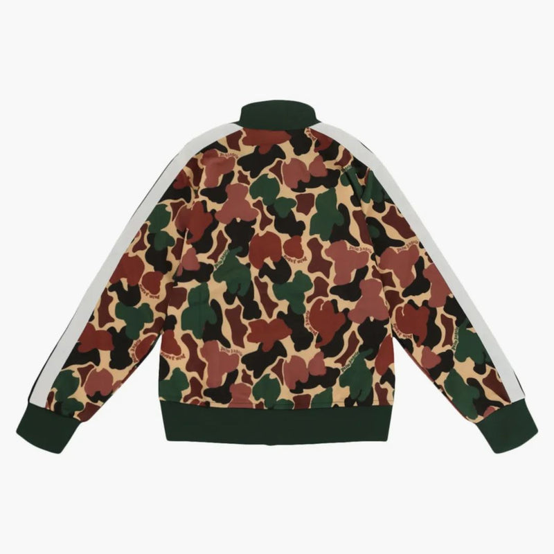 Palm Angels Camouflage Print Track Jacket vojenské béžové