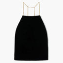 Palm Angels Chain Velvet Top Black