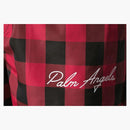 Palm Angels Check Print Track Pants Red/Black