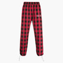 Palm Angels Check Print Track Pants Red/Black