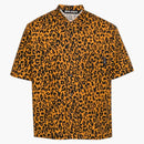 Palm Angels Cheetah Bowling Shirt Orange