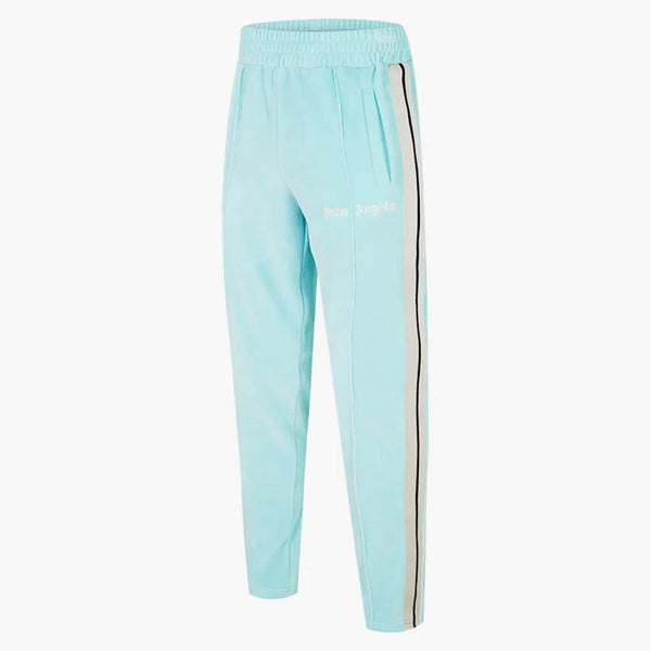 Palm Angels Chenille Classic Track Pants Light Blue/Off White