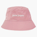 Palm Angels Classic Logo Bucket has Pink/White