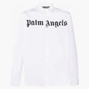 Palm Angels Classic Logo Cotton Poplin Shirt White
