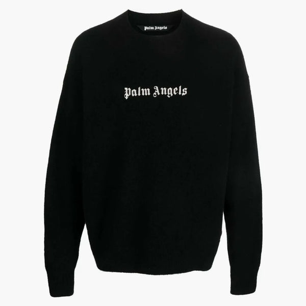 Palm Angels Classic Logo Sweater Black/White